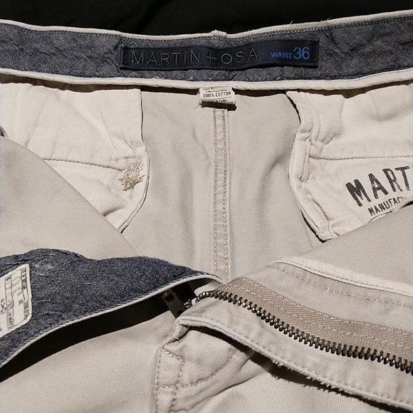 Martin + Osa Size 36 Distressed Chino Shorts - Picture 4 of 7